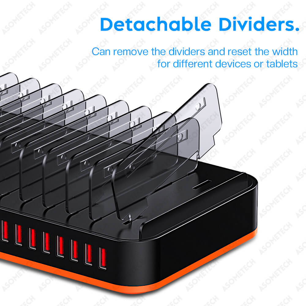 100W Universal 15 Ports Multi USB Fast Charger Charging Station Usb Quick Charge Phone Stand