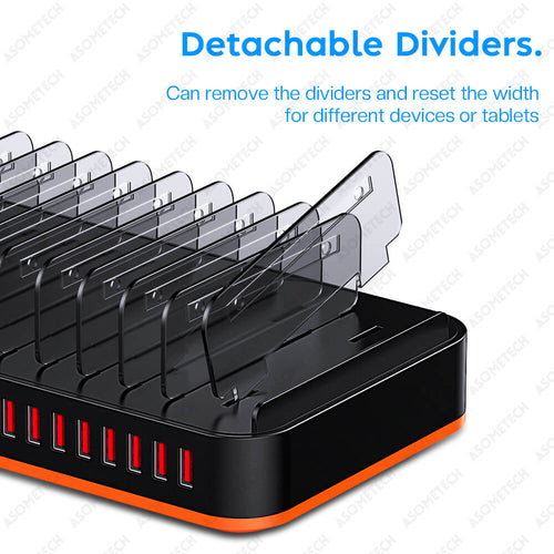 100W Universal 15 Ports Multi USB Fast Charger Charging Station Usb Quick Charge Phone Stand