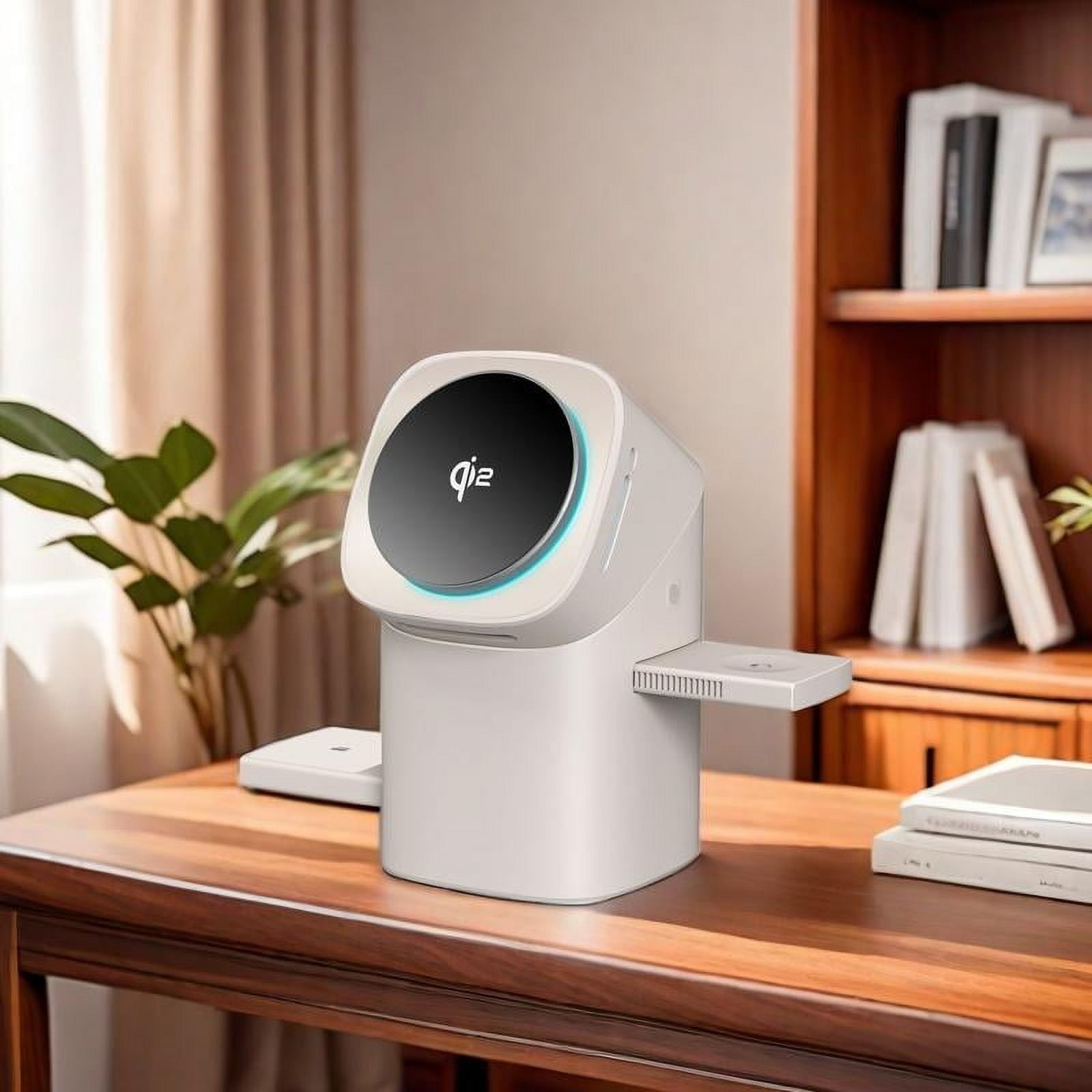 Three in one wireless charger, fast charging, Qi2 certified, suitable for, iPhone,iWatch, AirPods headphone charging stations, touch pop-up charging, easy to carry wireless charger,Wireless Multi