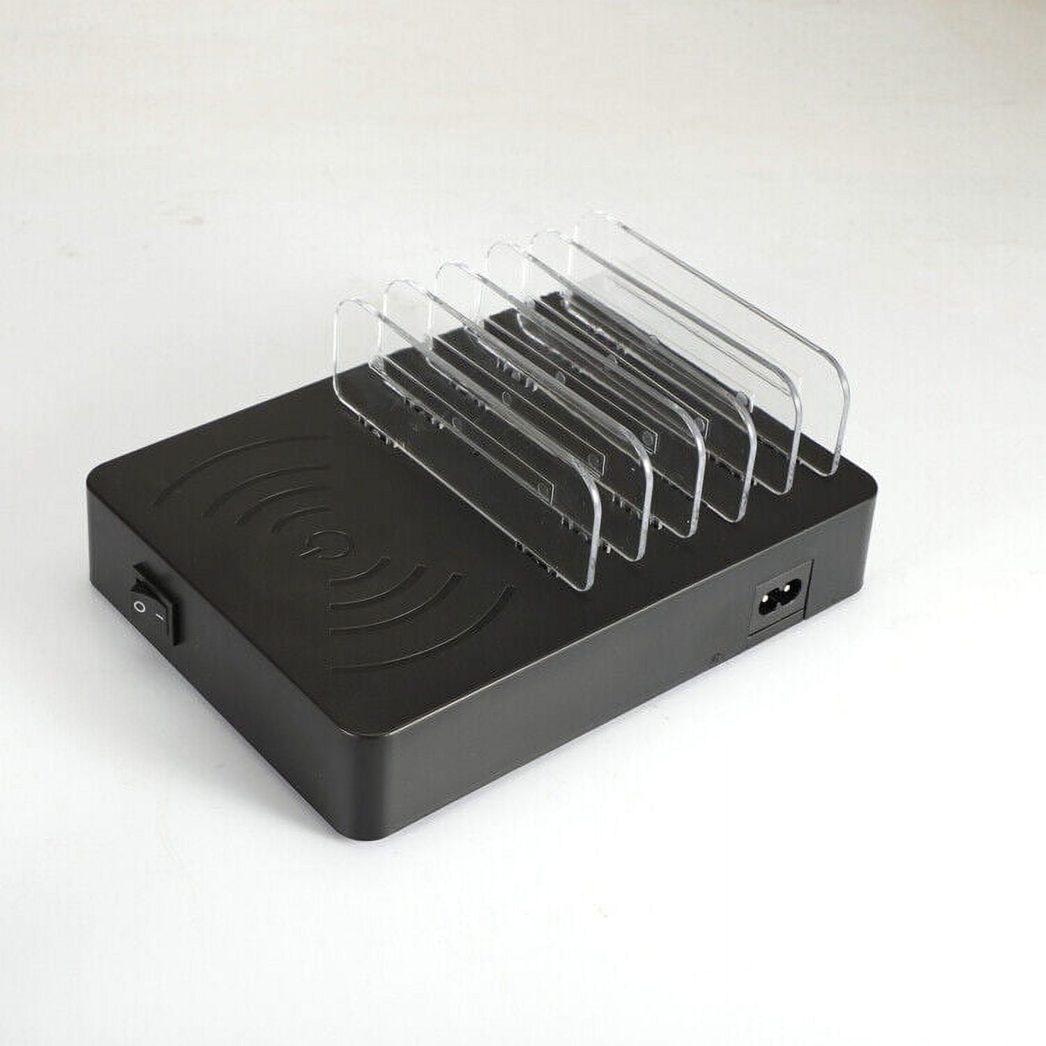 8-Port Type-C USB Wireless Charger Wall LCD Holder Station For Android Device