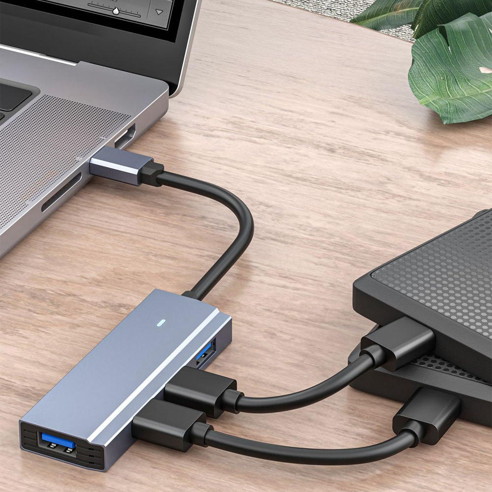 USB C Laptop Docking Station, 4-In-1 Type C Hub, with 4 USB3.0 Multi-Port Adapter G20205