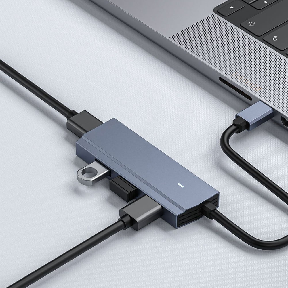 USB C Laptop Docking Station, 4-In-1 Type C Hub, with 4 USB3.0 Multi-Port Adapter G20205