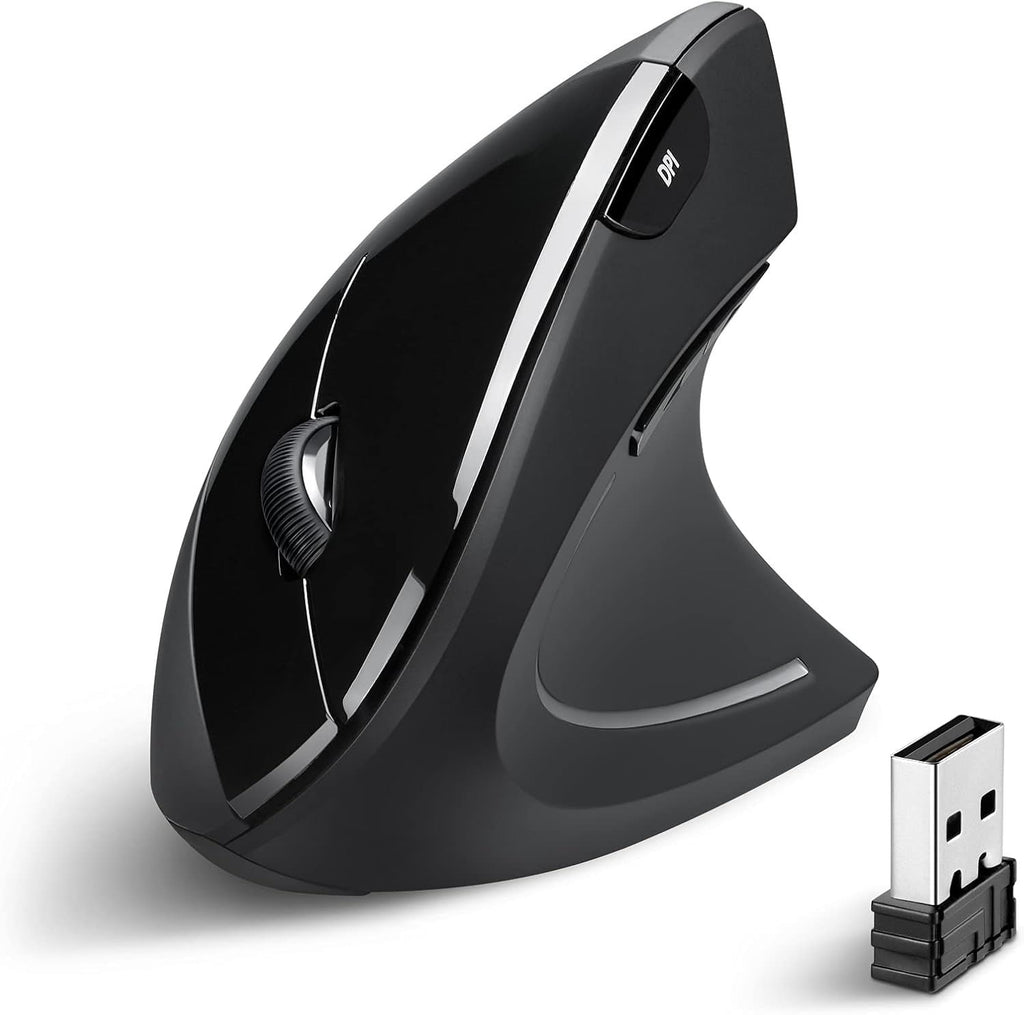 713 Wireless Ergonomic Vertical Mouse - 800/1200/1600 DPI - Right Handed - Recommended with RSI User