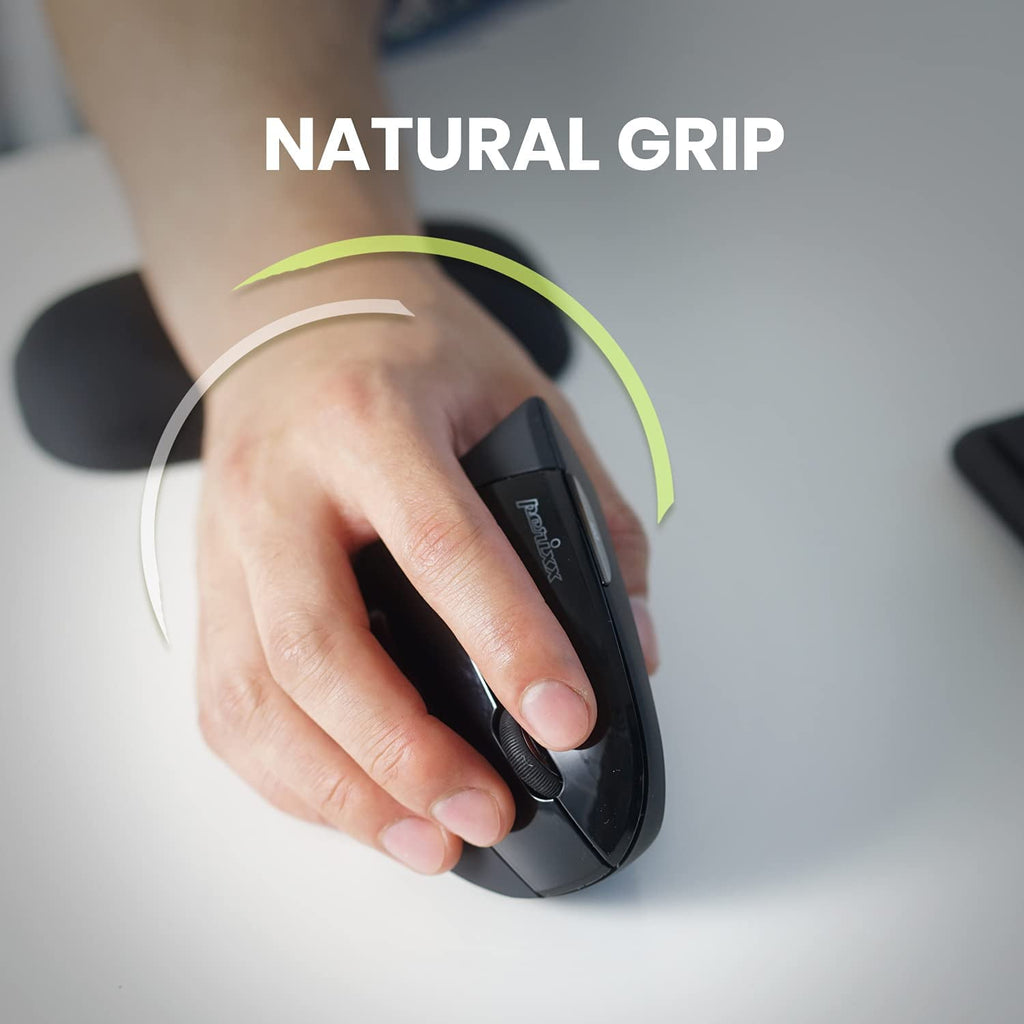 713 Wireless Ergonomic Vertical Mouse - 800/1200/1600 DPI - Right Handed - Recommended with RSI User