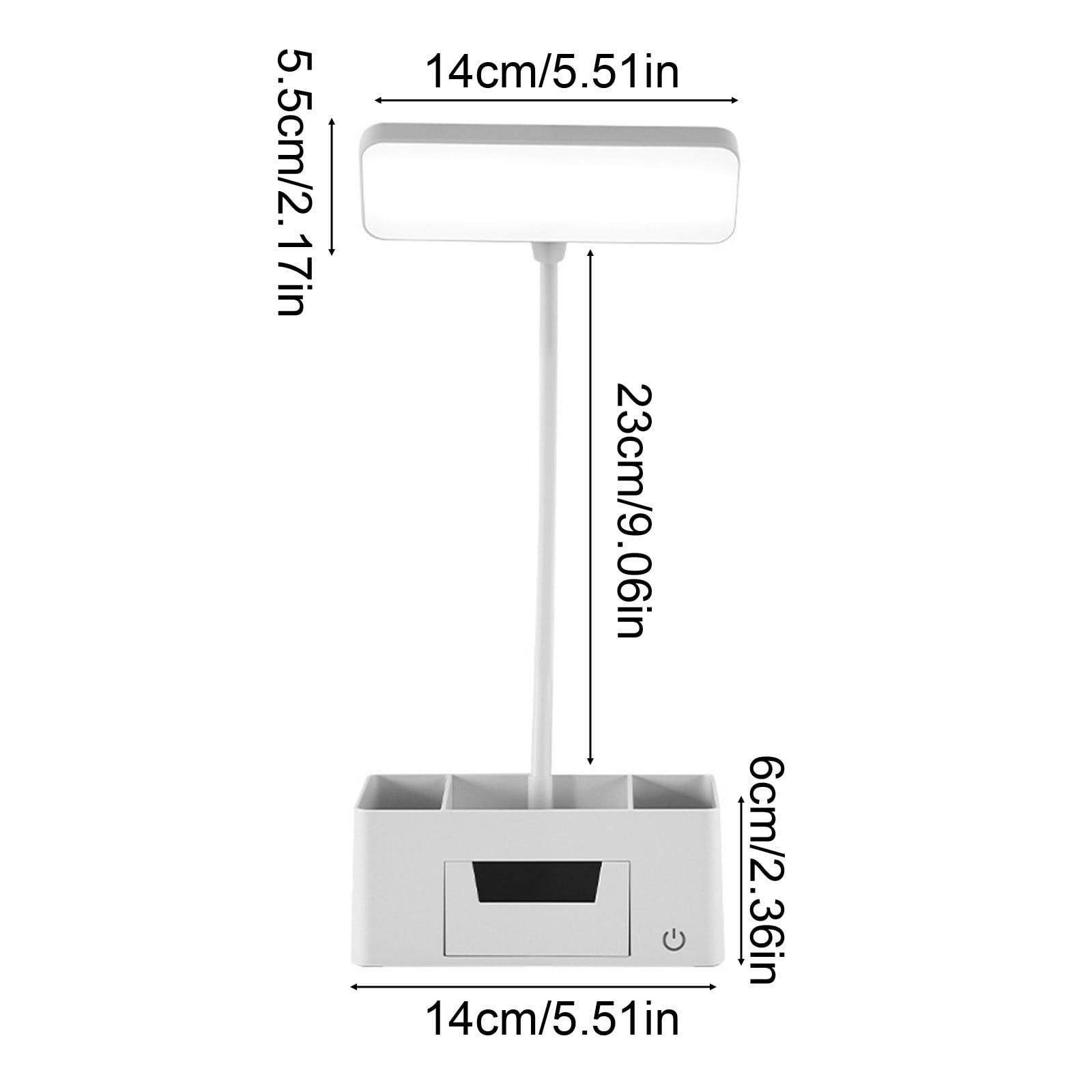 Desk Lamps for Home Office, Small LED Desk Lamp, Rechargeable Table Lamp with USB Charging Port, 3 Color Modes and Adjustable Arm, Dimmable Lamp for Desk, Study Lamp for Computer Desktop Task