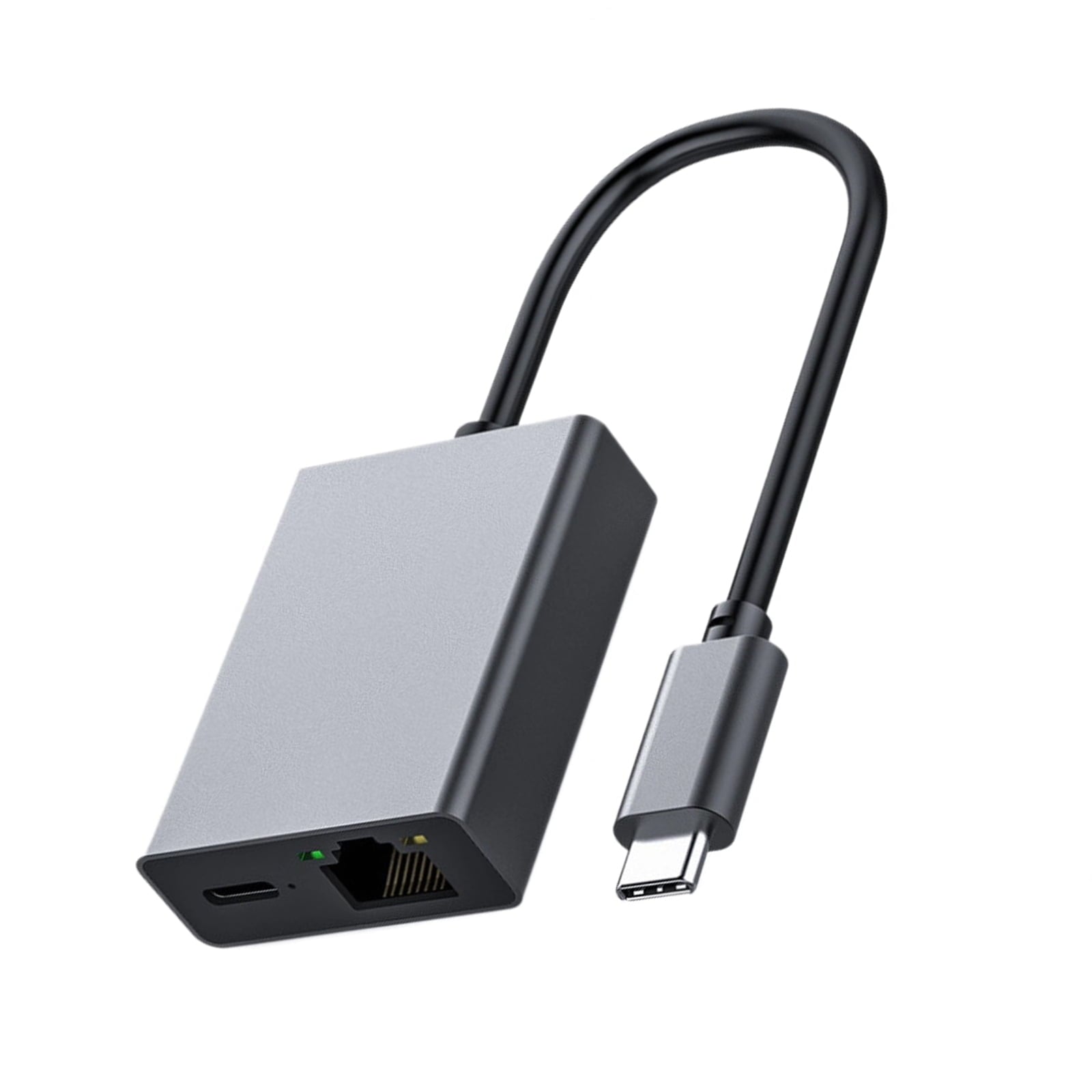 Aluminum Alloy Type C Ethenet Docking Station 100W Fast Charging Double Port Data Sync For Tablets PC Multiple Devices