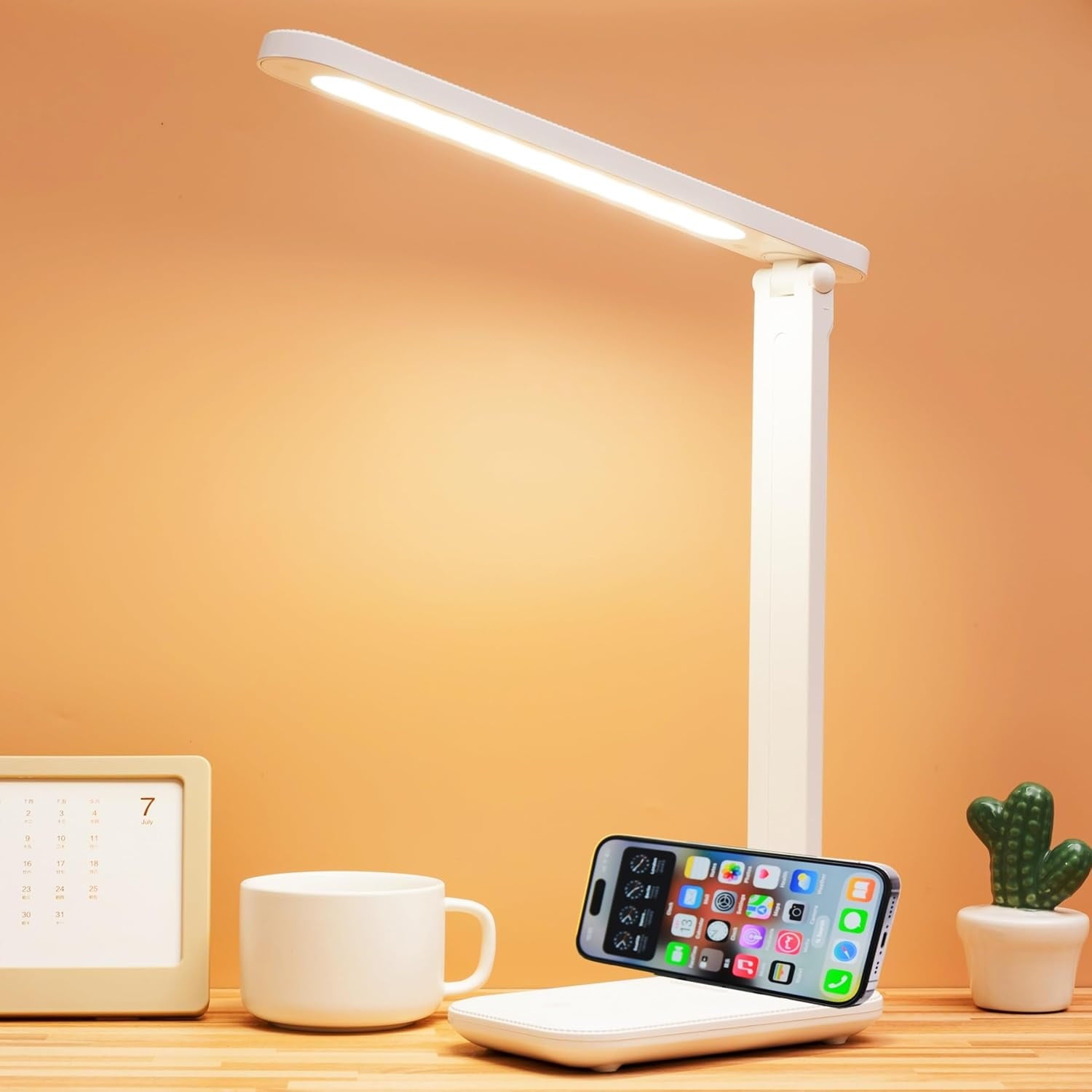 Desk Lamp Dimmable Desk Light eading Lamp 3 Lighting Modes, Eye Potection Accessoies, Study Desk Lamp Equipped  Chage Suitable fo  Office is fo  Giving