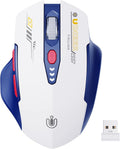 Wireless Mouse,Upgraded 2.4GHz Rechargeable (Battery Level Visible) Ergonomic Computer Mouse,4 Levels DPI, Wireless Mice for Laptop Computer(Matte Black)